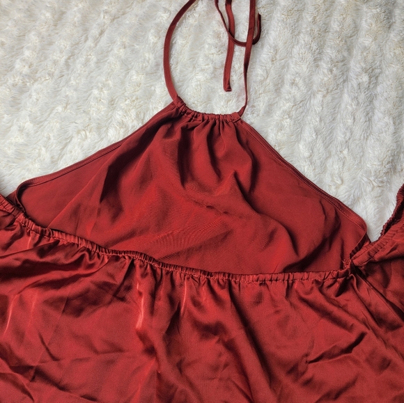 Forever 21 dark red blouse size S - Picture 3 of 5